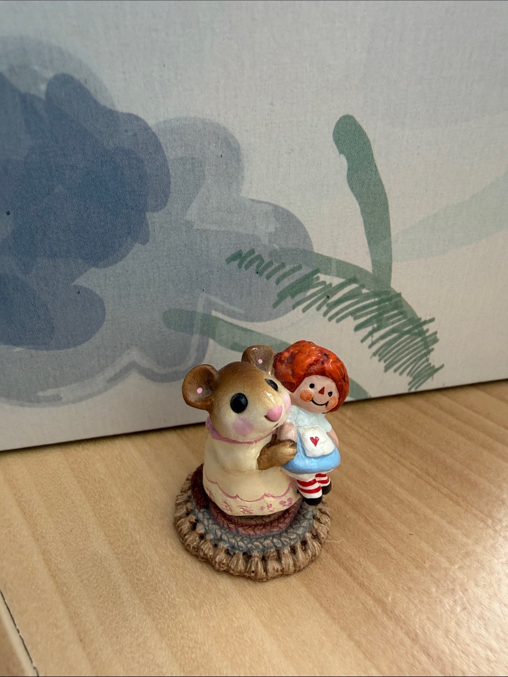 Wee Forest Folk “Me & Raggedy Ann” 1982 Mouse
